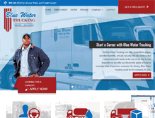 Tablet Screenshot of bluewatertrucking.net